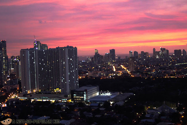 Makati City Night View from City Garden Grand Hotel