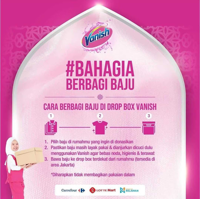 gerakan bahagia berbagi baju vanish