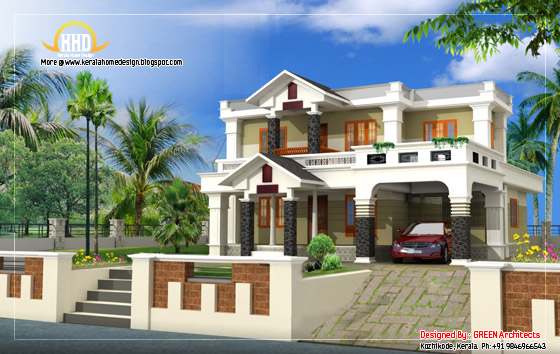 Beautiful house plan - 223 Square meter (2400 Sq. Ft.)- February 2012