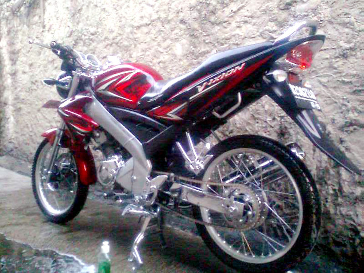 29 Info Baru Modifikasi Vixion 2010 Merah Jari Jari