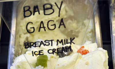 Gaga on Arbroath  Lady Gaga Takes On Baby Gaga In Breast Milk Ice Cream Battle