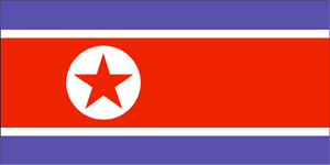 north korea flag