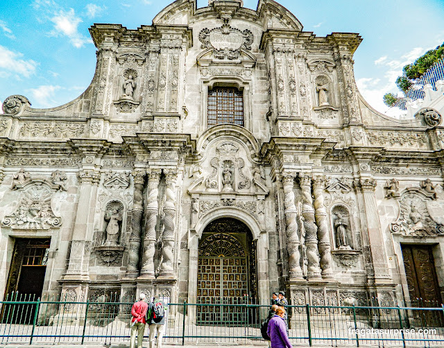 Igreja de La Compañia em Quito no Equador