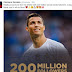 Cristiano Ronaldo, First Athlete To Have 200million Followers on Social media...