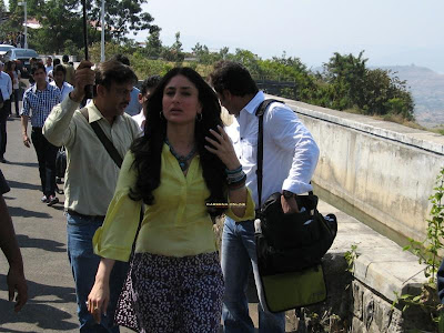 Kareena Kapoor & Salman Khan on the sets of My Love Story