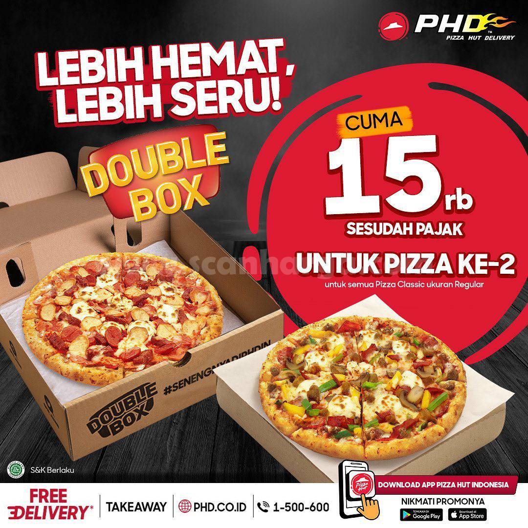 Promo PHD Pizza HEBOH – Harga cuma Rp15.000 untuk pembelian Kedua