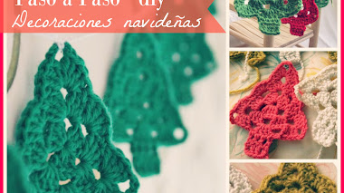 Decoración Navideña en Crochet - Granny de Árbol