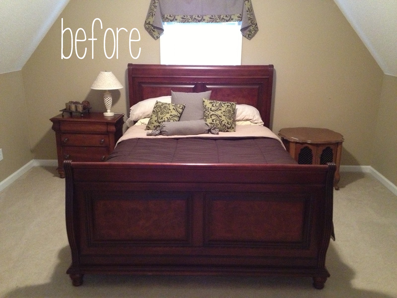 Doodles Stitches Painted Sleigh Bed