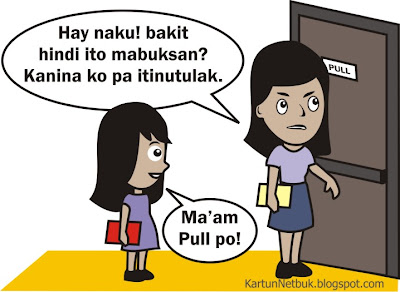 pinoy cartoon pull the door