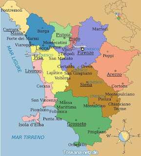 Mappa di Toscana Regionale