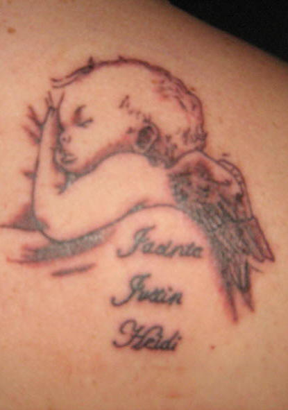 Baby Angel Tattoos For Girls