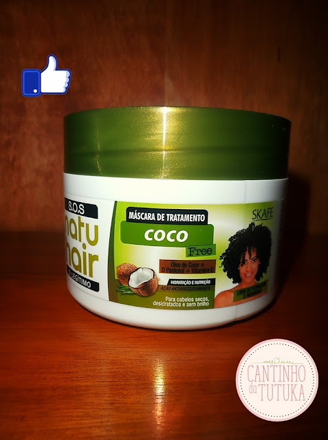 MÁSCARA DE TRATAMENTO NATUHAIR COCO FREE, BY SKAFE