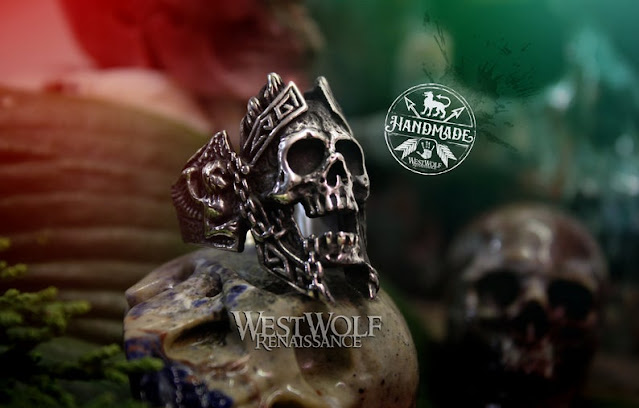 Viking Draugr Skull Ring