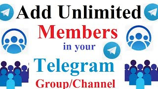 UNLIMITED Telegram Member Adder