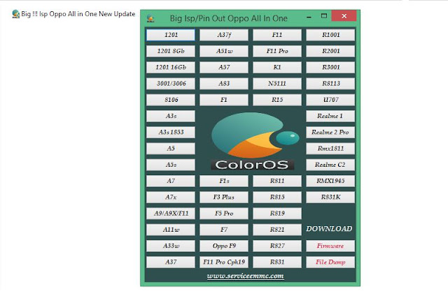 Update !!! Isp/Pinout eMMC/eMCP Oppo All in One