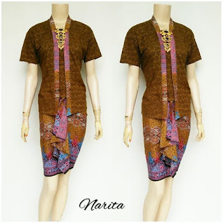 Setelan Batik Solo, RnB Batik Narita coklat