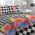 HARGA SPREI ROSANNA VITO CHESS FLOWER 180X200 - WONGPASAR GROSIR MALANG