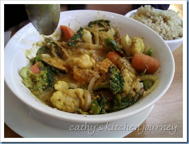 vegetable curry bowl