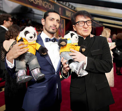 Jackie Chan and Riz Ahmed at 89th Annual Academy Awards