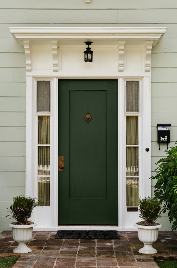 front door color images Green Front Door Colors for House | 673 x 1015