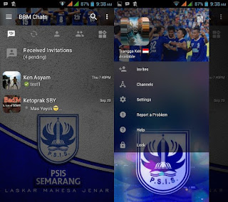 BBM MOD Tema PSIS Semarang v3.0.1.25 Apk Terbaru 2016