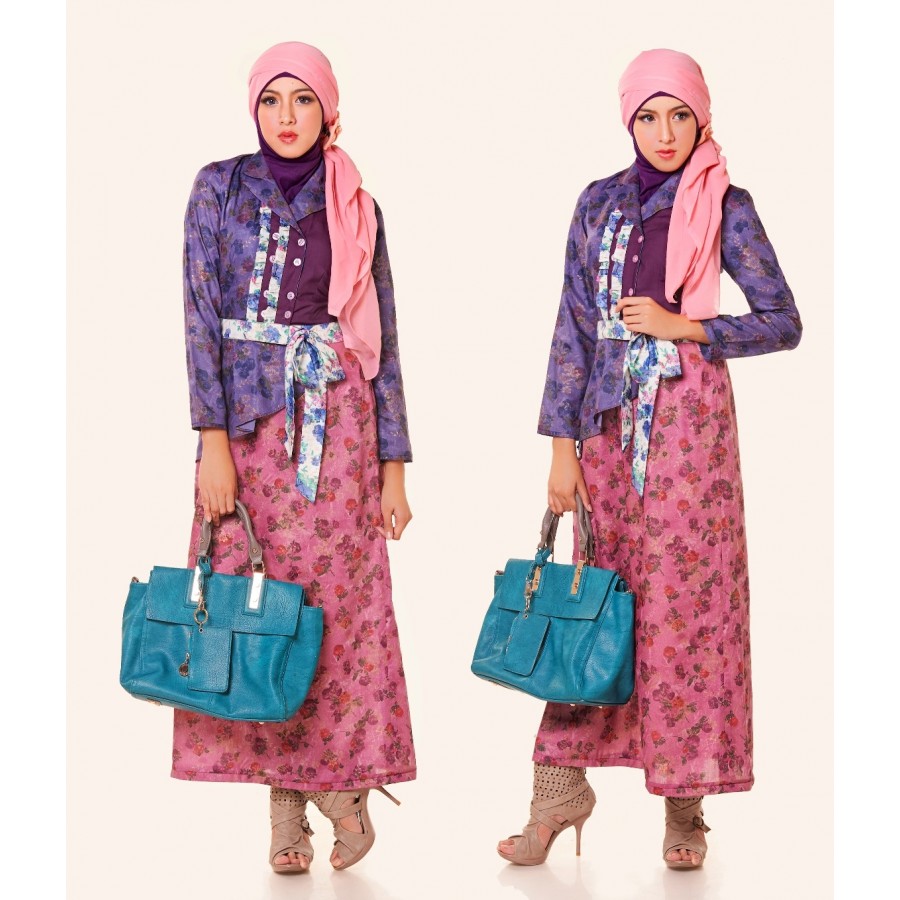 Model Gamis Batik Modern Untuk Remaja Muslimah