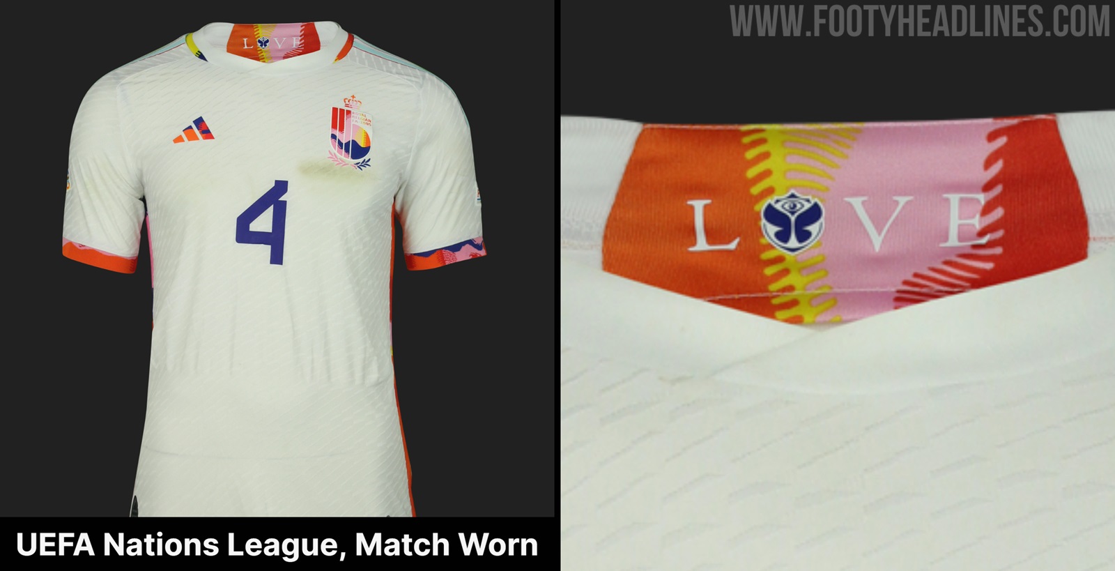 FIFA forces Belgium to remove word 'Love' from second World Cup shirt