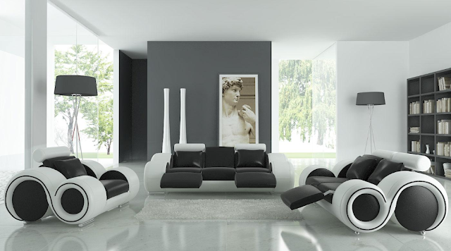 WONDERFULL BLACK AND WHITE INTERIOR DESIGNS