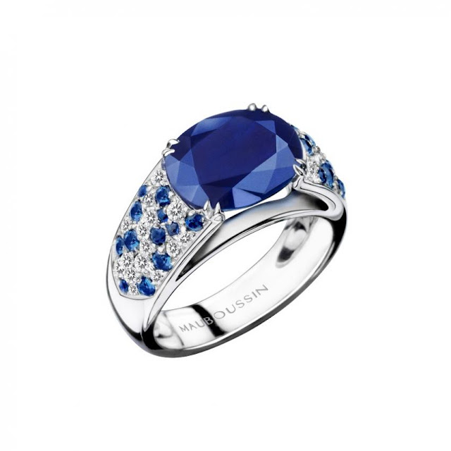 amour saphir bleu du siam et or blanc 18k fin de la vente mardi 22 ...