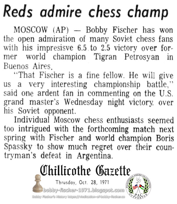 Reds Admire Chess Champ