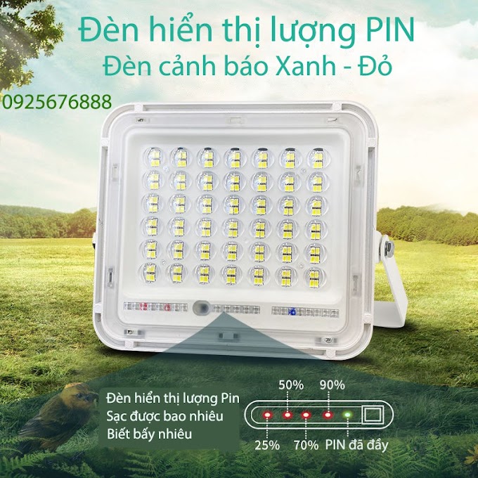 Đèn led pha năng lượng mặt trời 120W