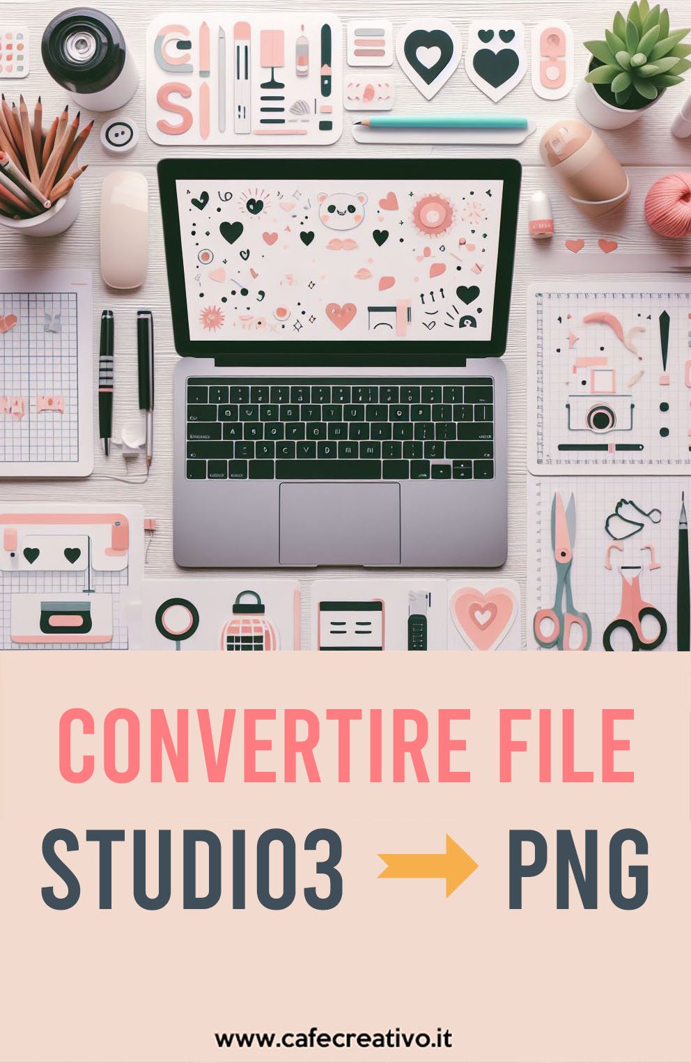 Cricut per Principianti: Convertire i file da Studio3 in file PNG per Cricut Design Space