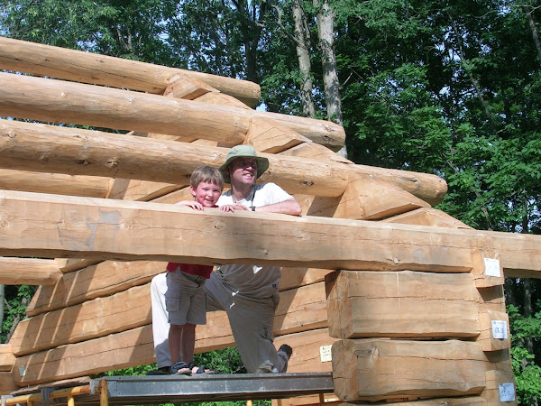 Quinn & Rob peaking out the roof