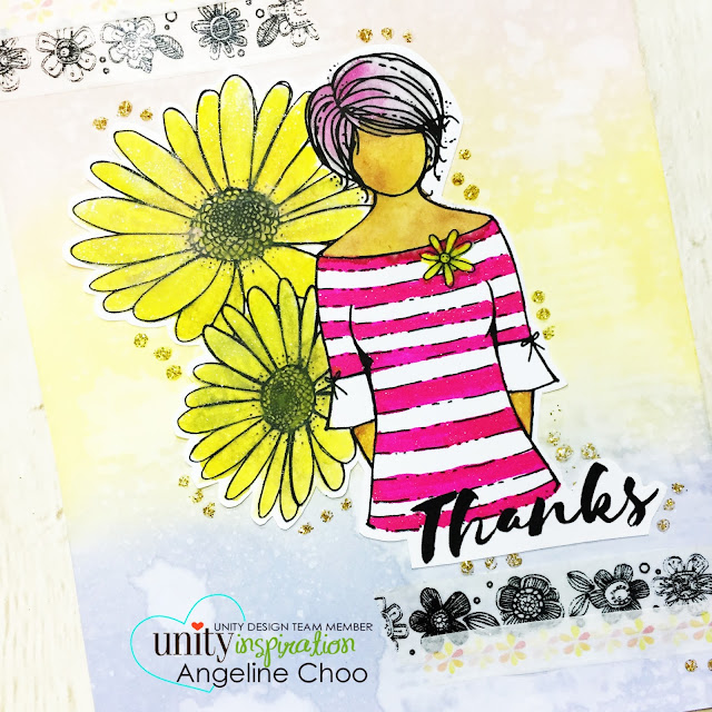 ScrappyScrappy: [NEW VIDEOS] March Unity Stamp Blog Hop - Daisy Girl #scrappyscrappy #unitystampco #card #cardmaking #youtube #quicktipvideo #distressoxide #timholtz  #timholtzstencil #stencil #washitape #spectrumnoir