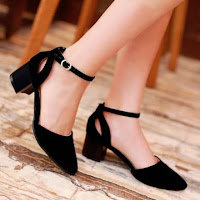 Jual Sepatu Sandal High Heels Wanita / Sendal Cewek SDH17 - Hitam, 37