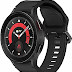 SAMSUNG Galaxy Watch5 Pro Bespoke Edition 45mm Bluetooth Smartwatch, Body, Health, Fitness, Sleep Tracker, Sapphire Crystal Glass, Titanium Frame, US Version, Black Rugged Sport Band, Black