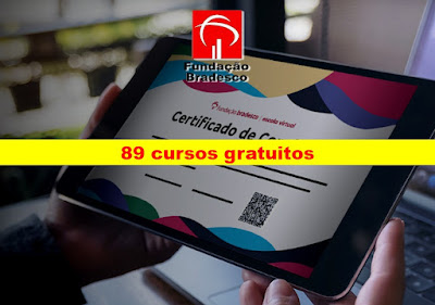 Bradesco oferece 89 cursos Gratuitos para diversas áreas