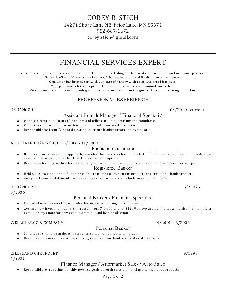 personal banker resumes personal banker resume sample from job description for personal banker job description for personal personal banker resume template.