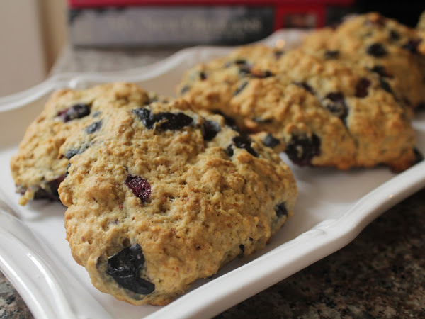 Let them eat scones! (Semi Whole Wheat Oatmeal Blueberry Scones)