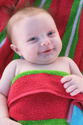 Claire's first beach trip 2007