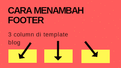 Cara Menambah Footer 3 Column di Template Blog