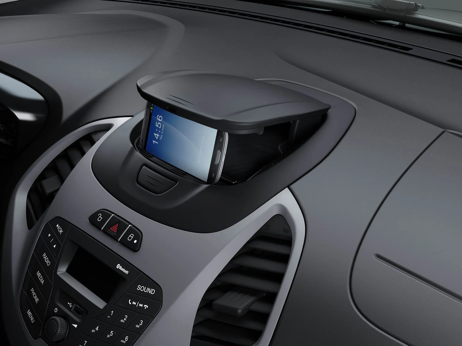 Novo Ford Ka 2015  - interior - Ford MyDock