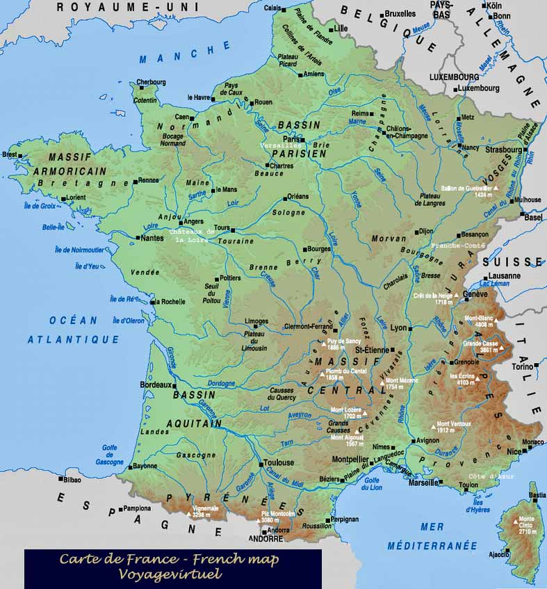 map of france with cities. Map of France Cities: Map of