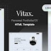 Vitax - Personal Portfolio/CV HTML Template Review 