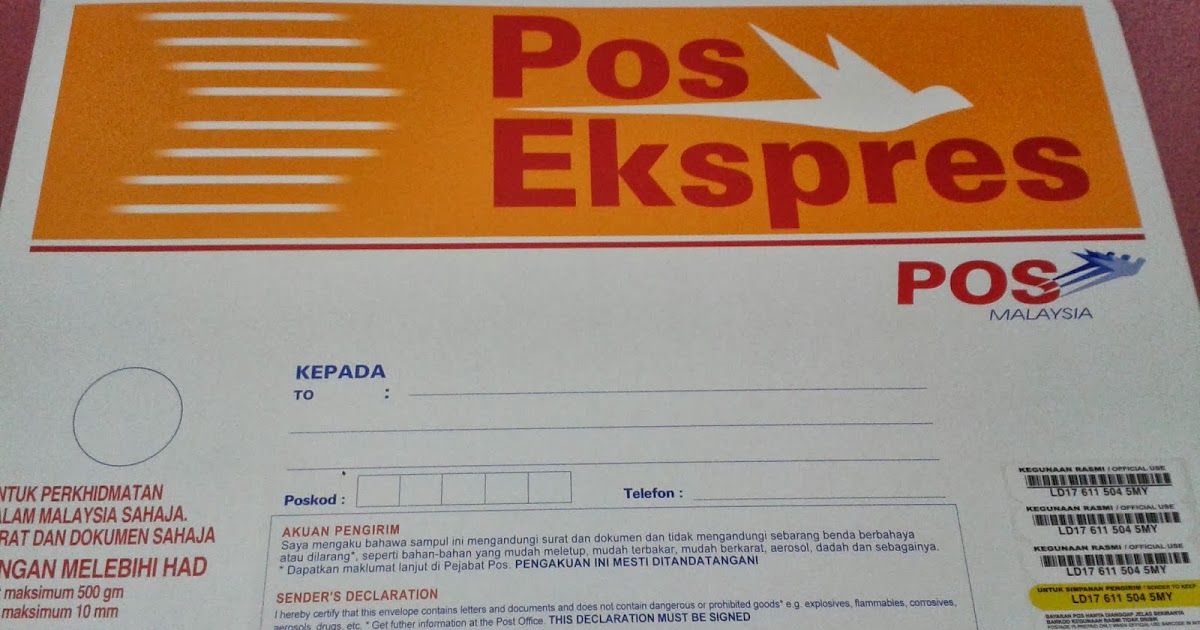 Hantar Surat Pos Laju