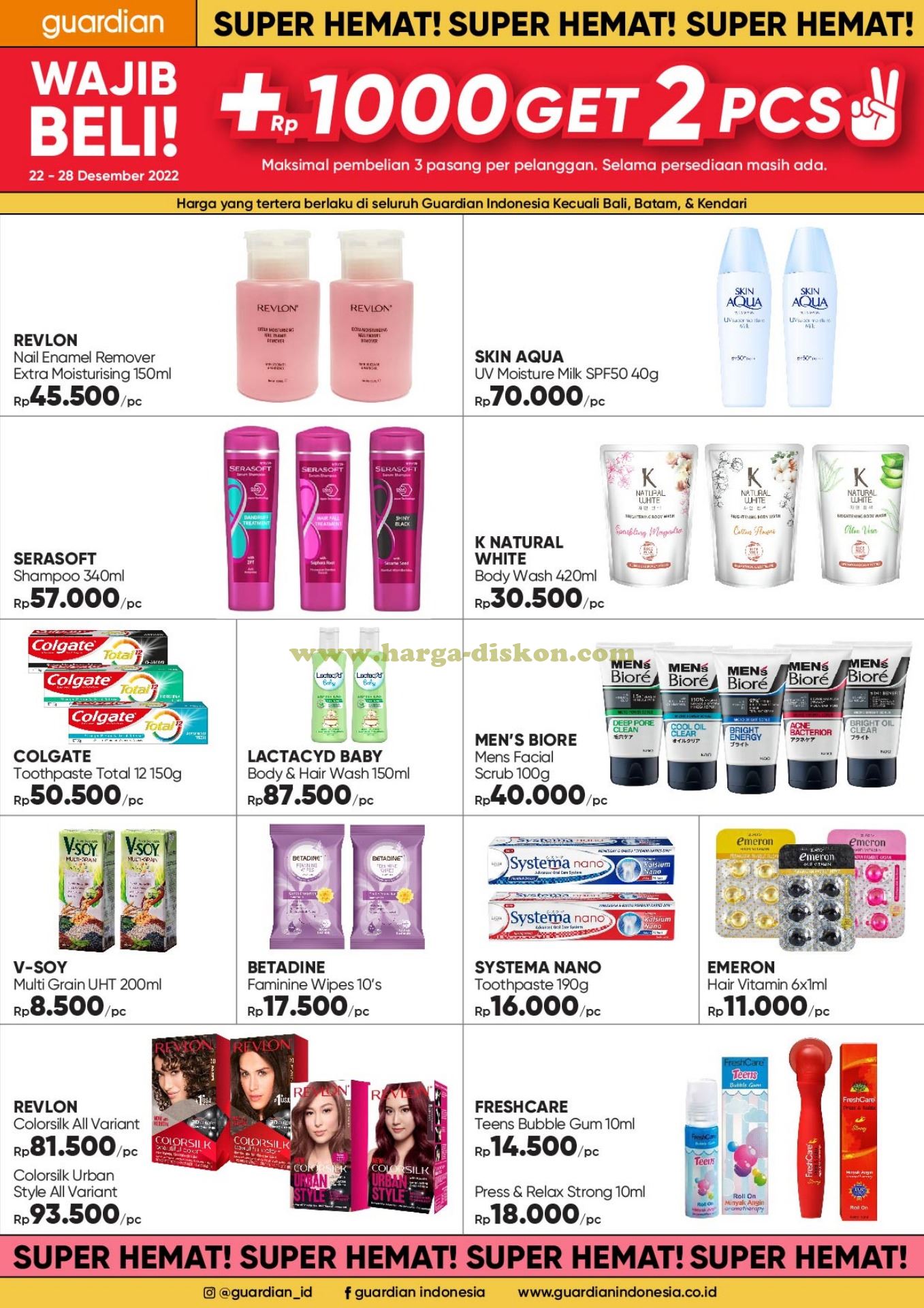 Katalog Promo GUARDIAN Super Hemat 22 - 28 Desember 2022