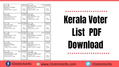 Kerala Voter List PDF Download with Photo