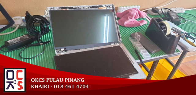 SOLVED : KEDAI REPAIR LAPTOP BERTAM | HP FOLIO 9470M SCREEN CRACK