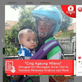 Istri Sudah Meninggal Dunia, Bapak Ojek Online ini Cari Nafkah Sambil Gendong Anaknya