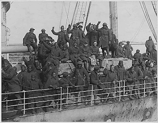 New York's famous 369th regiment arrives home from France